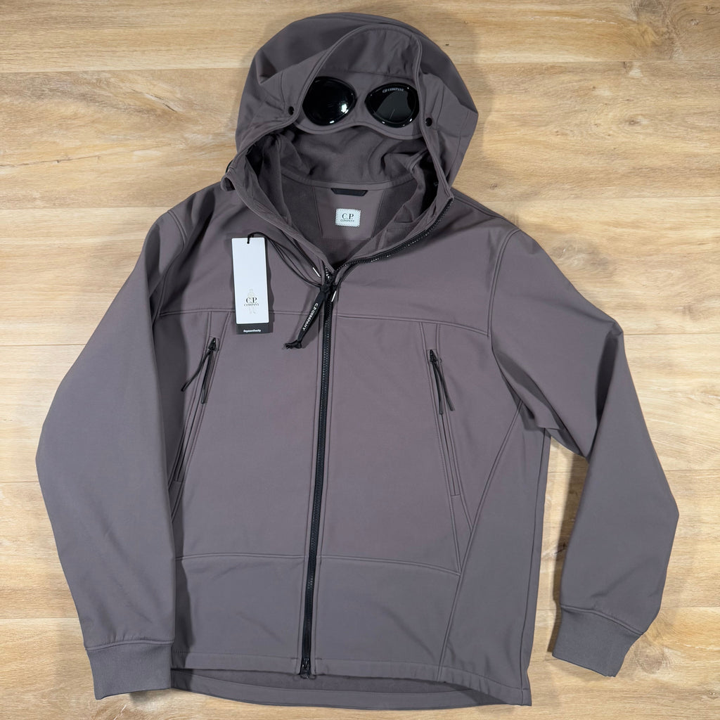 CP Company Shell-R Goggle Jacket in Violet Ironleague