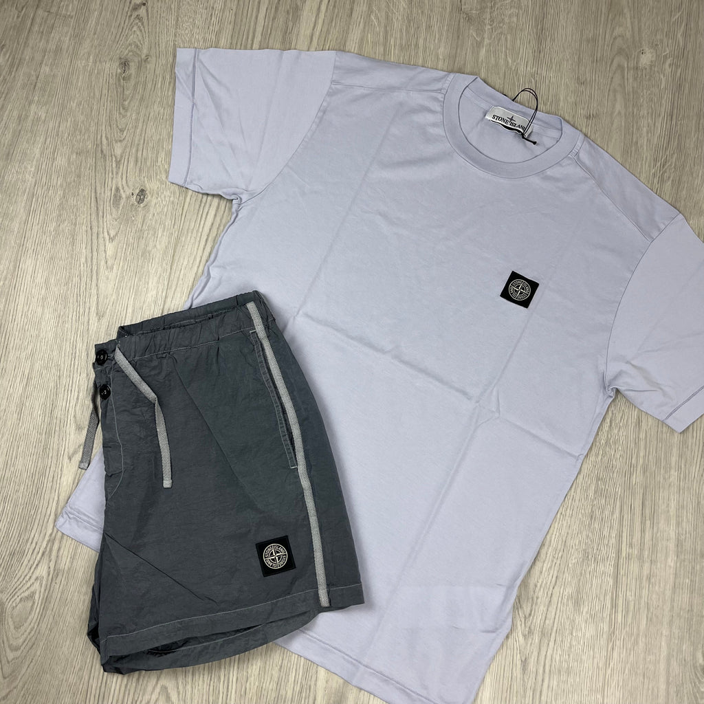 Stone Island Holiday Set - Lilac/Avio Blue Ironleague