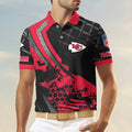 LIMITED EDITION - NEW CUSTOMIZED NFL01 KCC KANSAS CITY CHIEFS POLO SHIRT