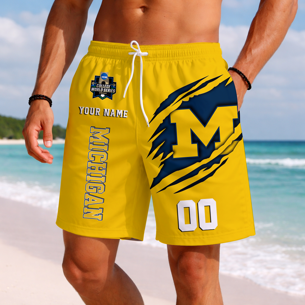 LIMITED DROP NCAA CWS01 MIW MI WOLVERINES SHORT PANTS