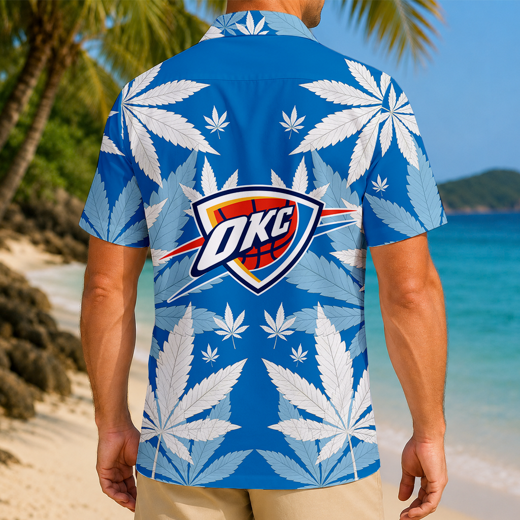 FINAL SALE - NEW CUSTOMIZED NBA01 OCT OKLAHOMA CITY THUNDER UNISEX HAWAIIAN SHIRT