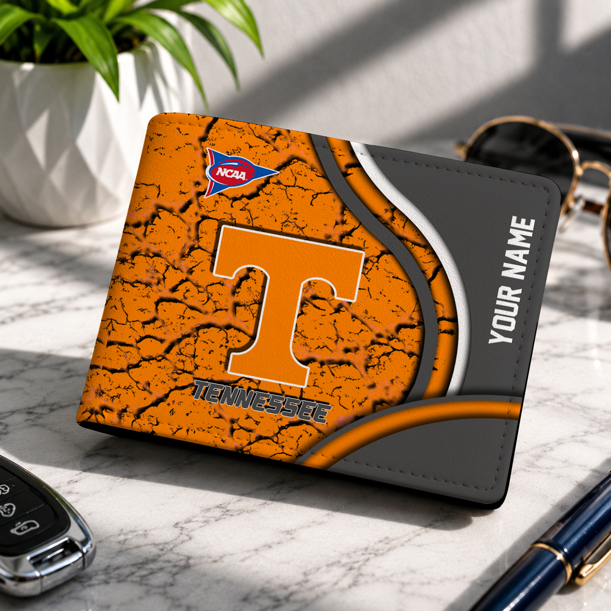 MEGA SALE NCAA FBS01 TNV TENNESSEE VOLUNTEERS LEATHER WALLET
