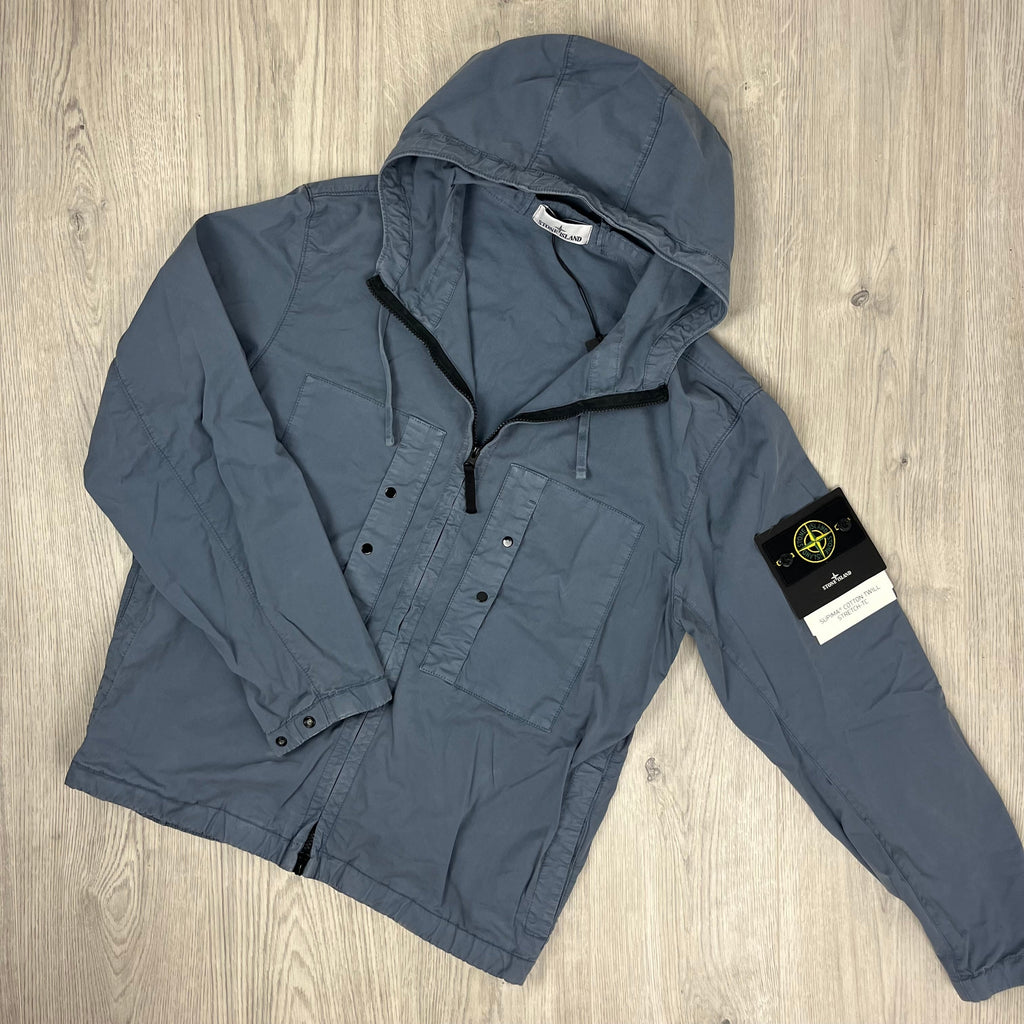 Stone Island Supima Jacket - Avio Blue Ironleague