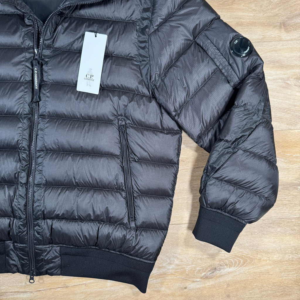 CP Company DD Shell Lens Down Jacket in Black Ironleague