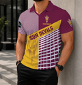 LIMITED EDITION - NEW CUSTOMIZED NCAA CWS02 ASS ARIZONA STATE SUN DEVILS POLO SHIRT