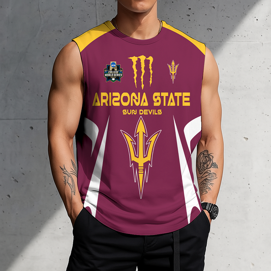 3D PRINT TEE NCAA CWS02 ASS AS SUN DEVILS MEN'S GYM SHIRT