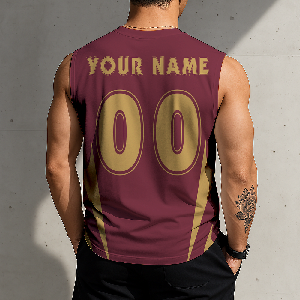 FINAL SALE - NEW CUSTOMIZED NBA02 CCA CLEVELAND CAVALIERS MEN'S GYM SHIRT