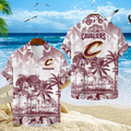FINAL SALE - NEW CUSTOMIZED NBA02 CCA CLEVELAND CAVALIERS UNISEX HAWAIIAN SHIRT