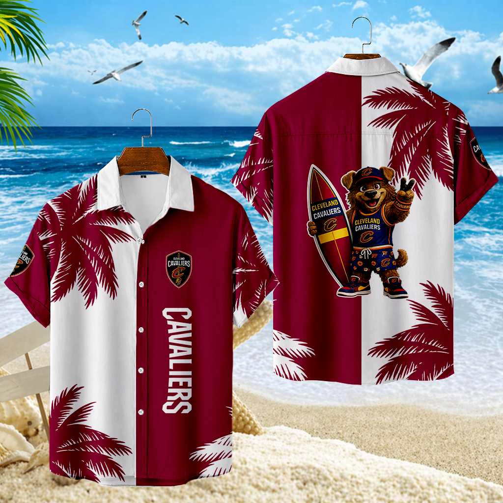 FINAL SALE - NEW CUSTOMIZED NBA02 CCA CLEVELAND CAVALIERS UNISEX HAWAIIAN SHIRT