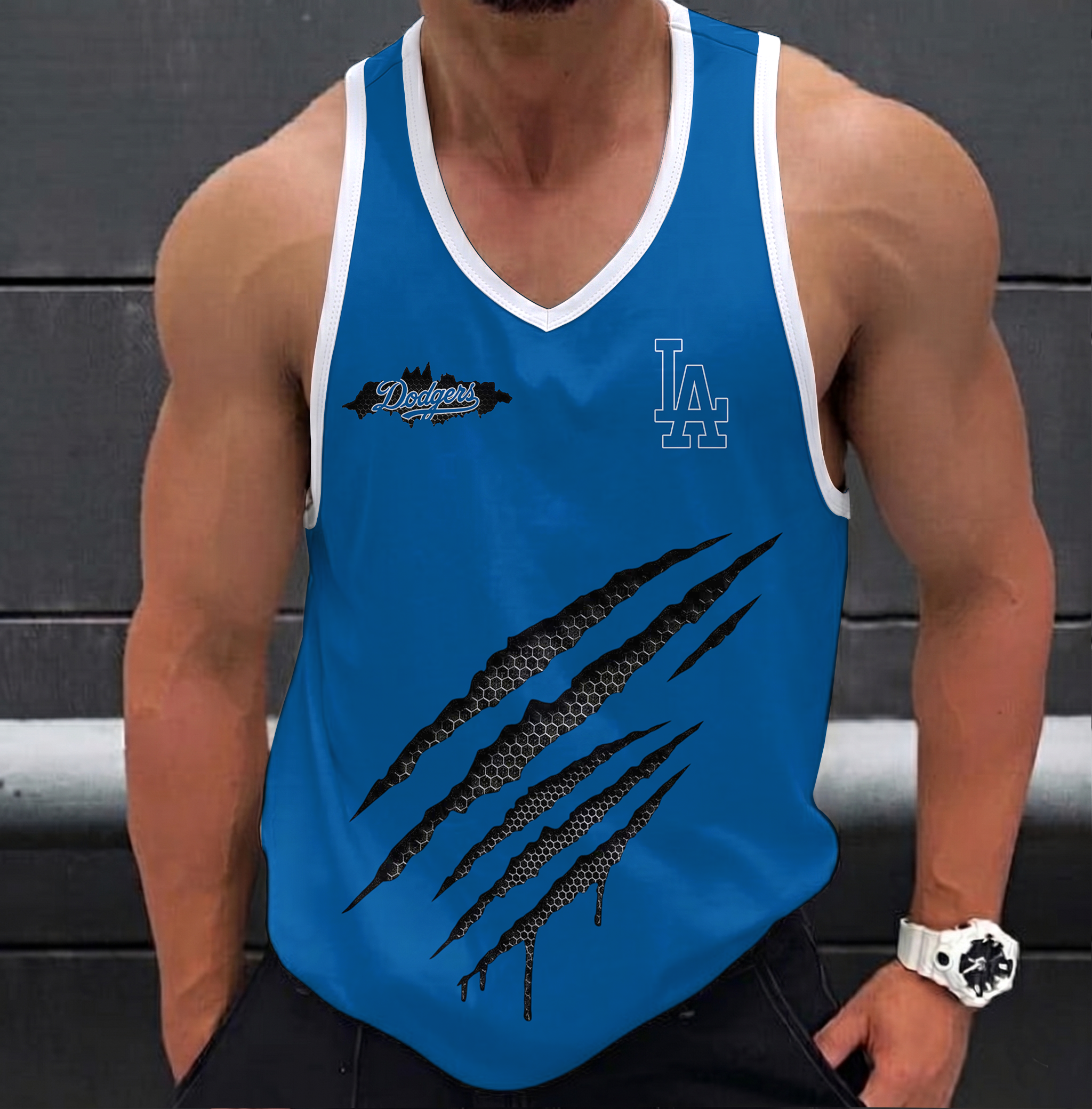 FINAL SALE - NEW CUSTOMIZED MLB02 LOS ANGELES DODGERS UNISEX TANK TOP