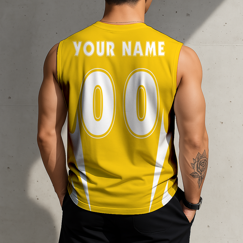 3D PRINT TEE NCAA MAM02 MIW MI WOLVERINES MEN'S GYM SHIRT