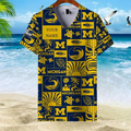 LIMITED EDITION - NEW CUSTOMIZED NCAA MAM02 MIW MI WOLVERINES V-NECK FEMALE SHIRT