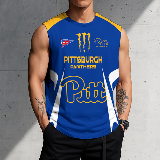 3D PRINT TEE NCAA FBS02 PIP PI PANTHERS MEN'S GYM SHIRT