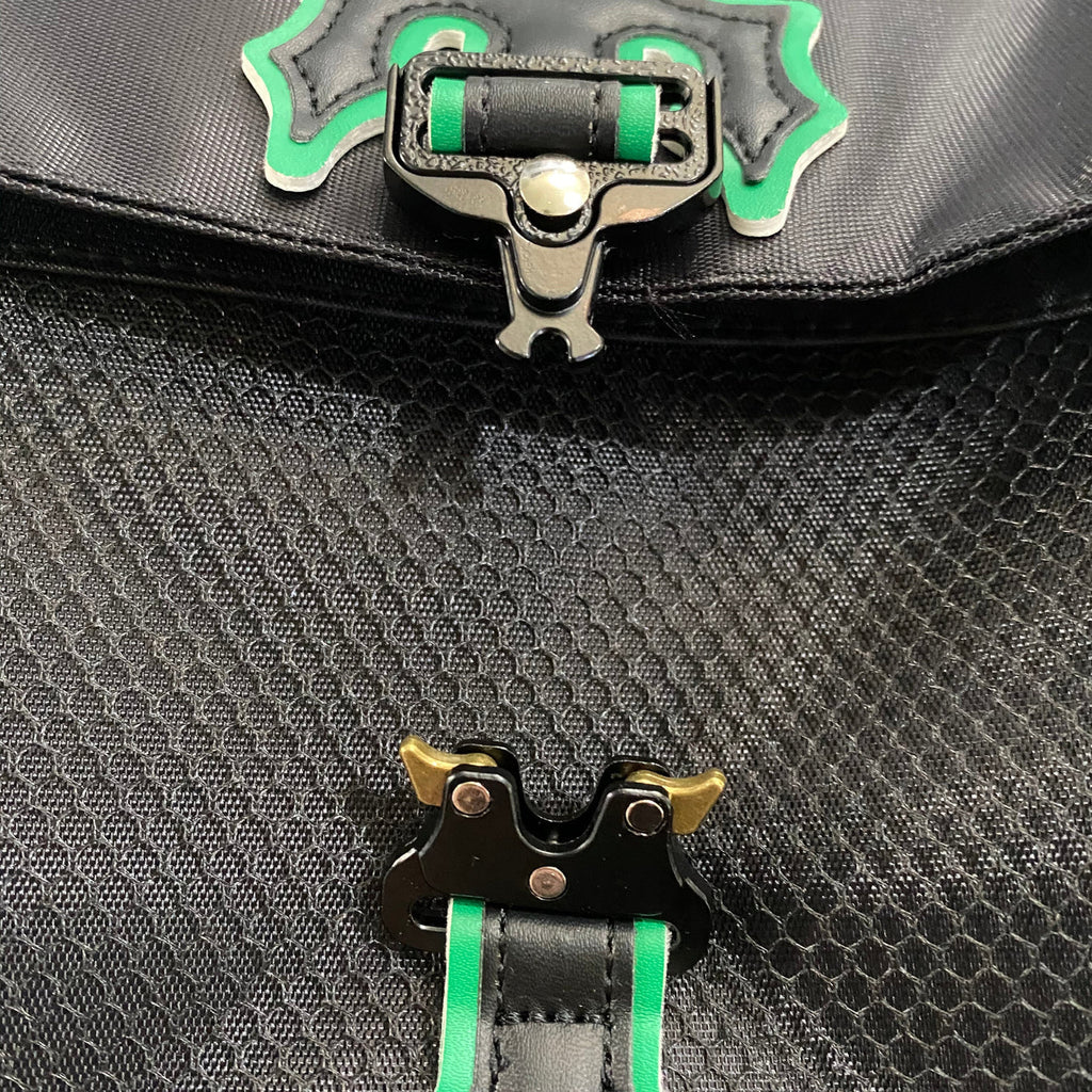 Trapstar Messenger Bag 1.0 - Black/Green Ironleague