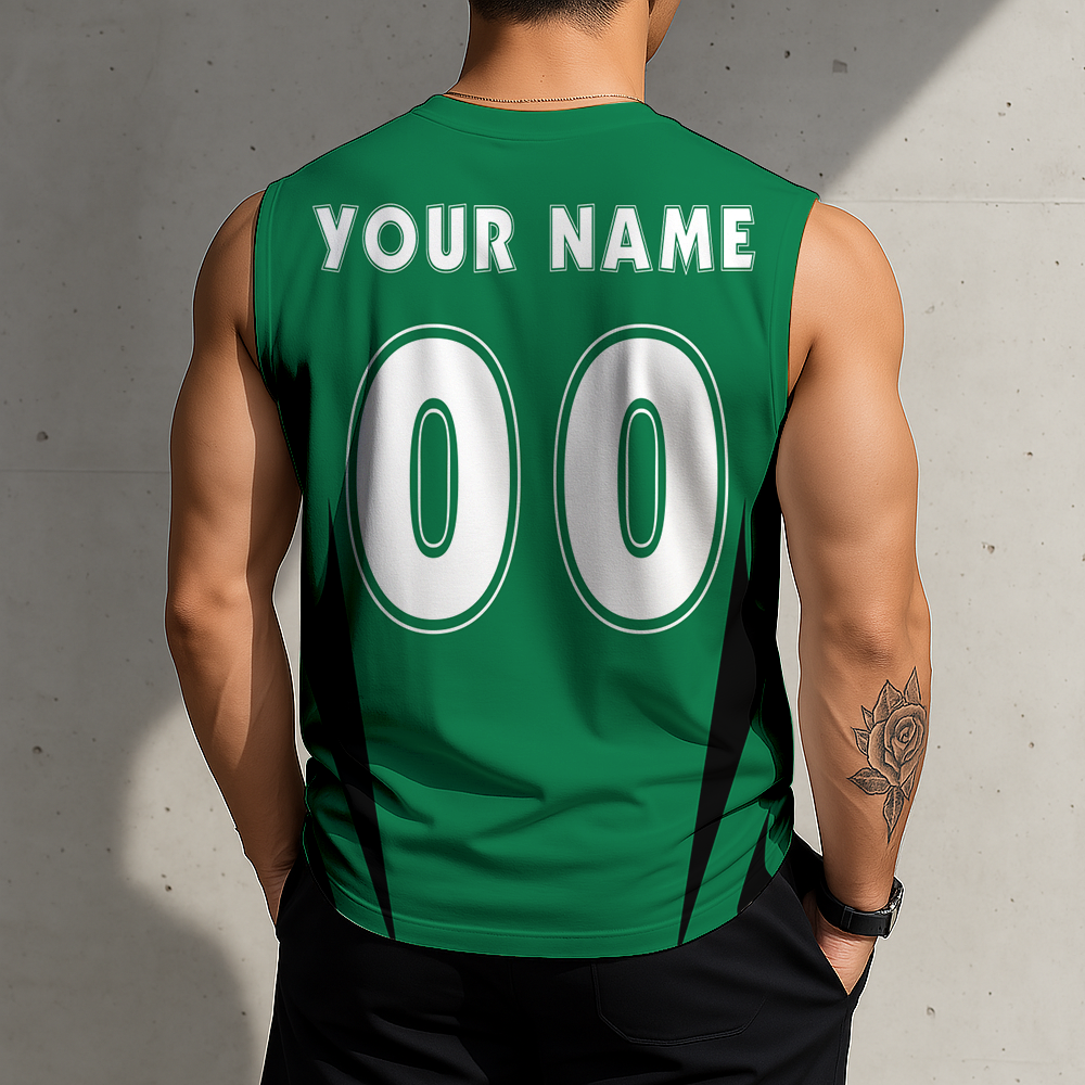 FINAL SALE - NEW CUSTOMIZED NBA03 BCE BOSTON CELTICS MEN'S GYM SHIRT