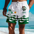 FINAL SALE - NEW CUSTOMIZED NBA03 BCE BOSTON CELTICS SHORT PANTS