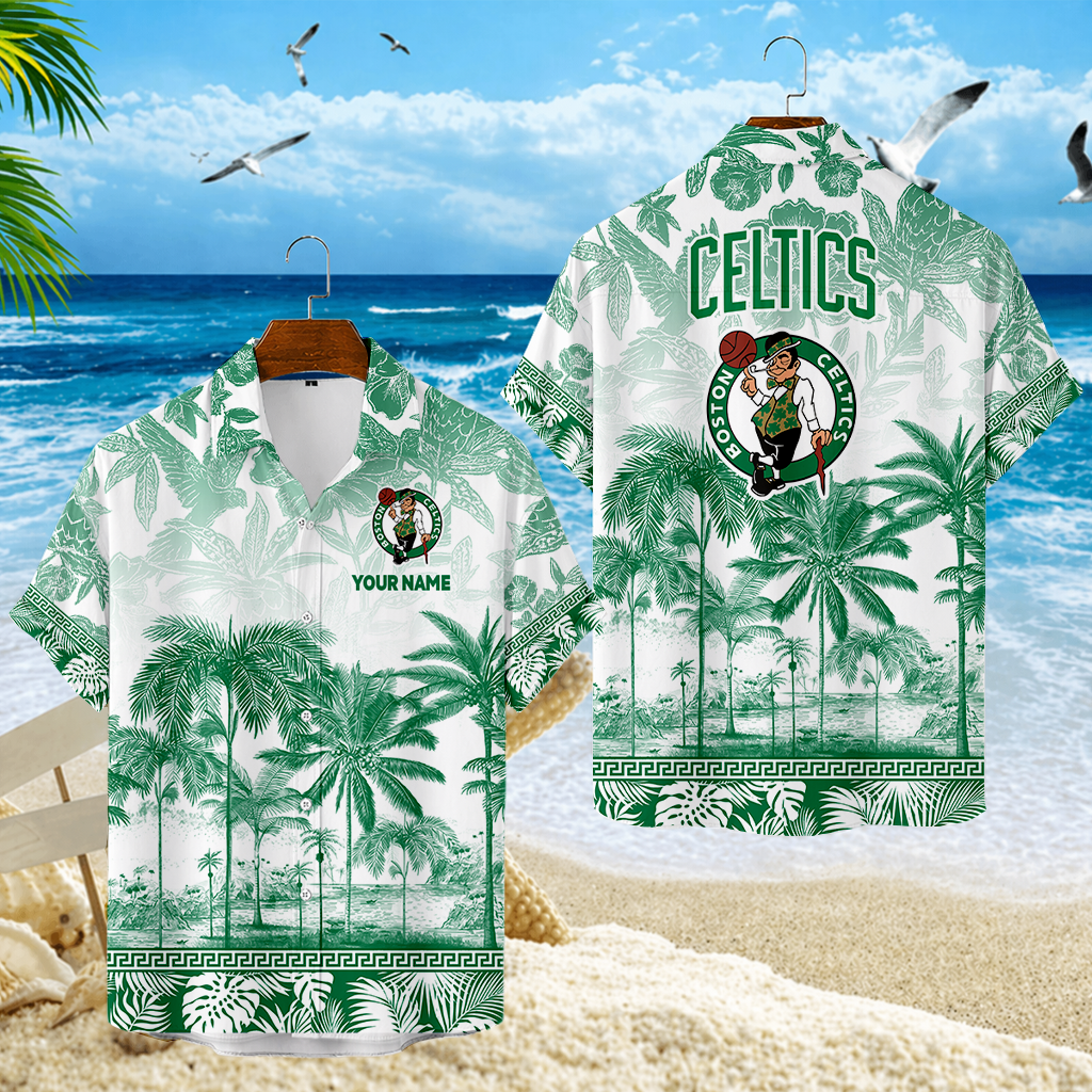 FINAL SALE - NEW CUSTOMIZED NBA03 BCE BOSTON CELTICS UNISEX HAWAIIAN SHIRT