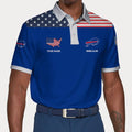 LIMITED EDITION - NEW CUSTOMIZED NFL03 BFB BUFFALO BILLS POLO SHIRT