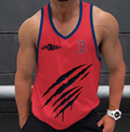 FINAL SALE - NEW CUSTOMIZED MLB03 BOSTON RED SOX UNISEX TANK TOP