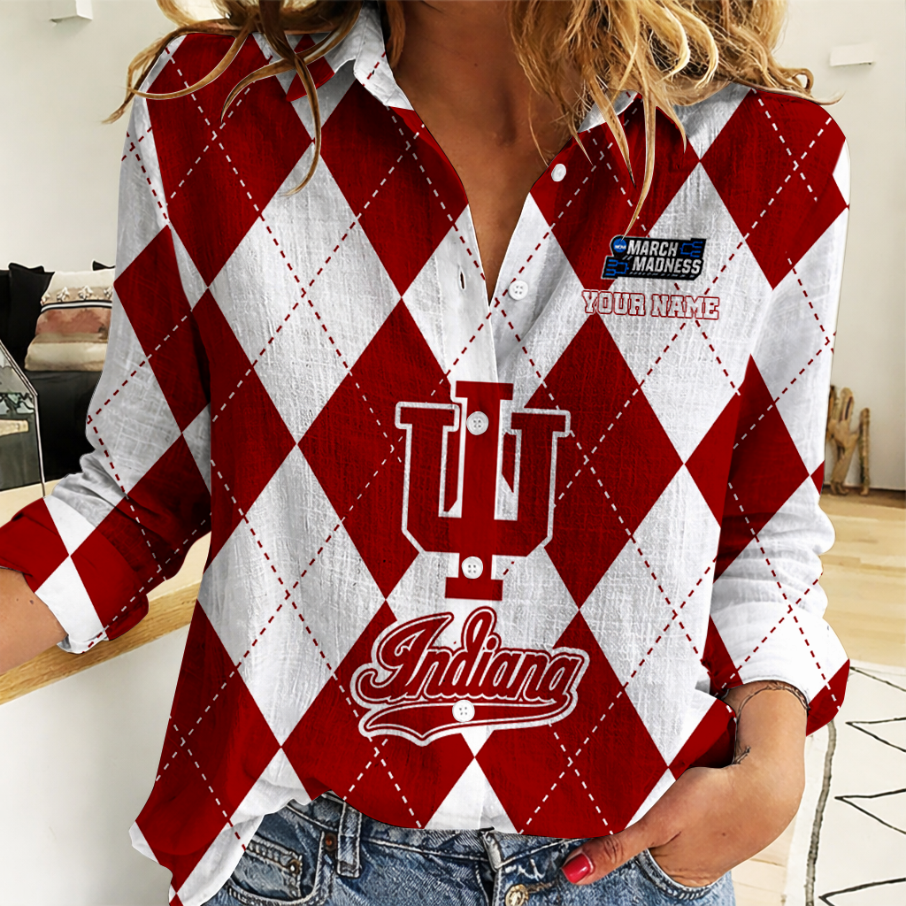 LIMITED DROP NCAA MAM03 IDH ID HOOSIERS WOMEN CASUAL SHIRT FOR FAN