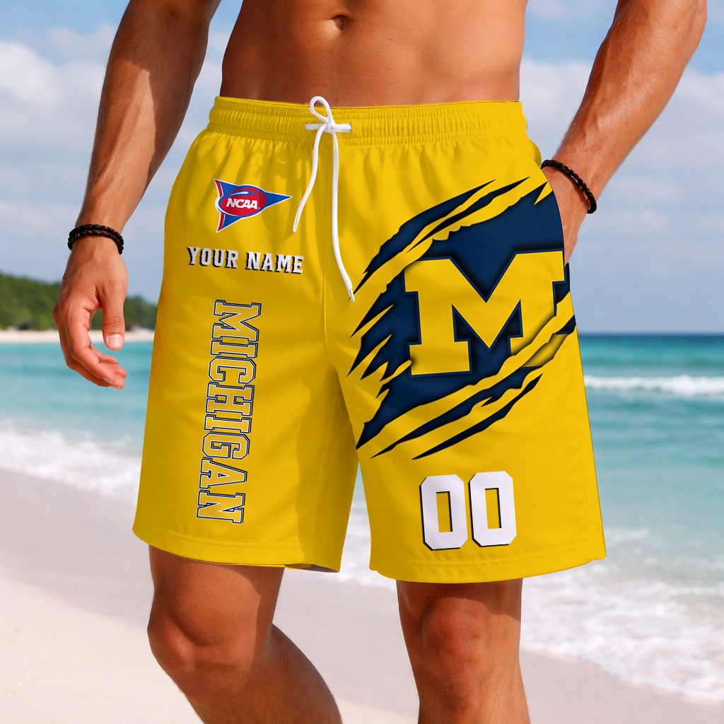 LIMITED DROP NCAA FBS03 MIW MI WOLVERINES SHORT PANTS
