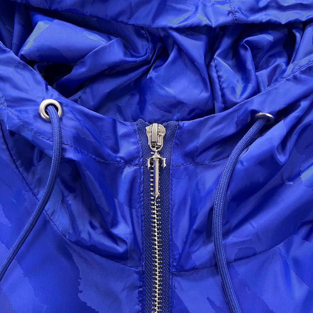 Trapstar Irongate T Jacquard Windbreaker - Black/Blue Ironleague