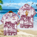 LIMITED EDITION - NEW CUSTOMIZED FBS04 ASS ARIZONA STATE SUN DEVILS UNISEX HAWAIIAN SHIRT