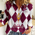 LIMITED DROP NCAA FBS04 ASS AS SUN DEVILS WOMEN CASUAL SHIRT FOR FAN