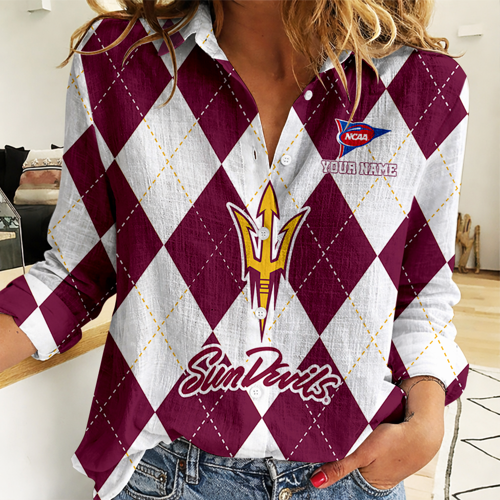 LIMITED DROP NCAA FBS04 ASS AS SUN DEVILS WOMEN CASUAL SHIRT FOR FAN