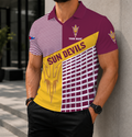 VIRAL EDITION - NEW CUSTOMIZED NCAA FBS04 ASS ARIZONA STATE SUN DEVILS POLO SHIRT