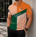LIMITED EDITION - NEW CUSTOMIZED NCAA CWS04 MIH MIAMI HURRICANES POLO SHIRT