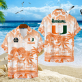 LIMITED EDITION - NEW CUSTOMIZED CWS04 MIH MIAMI HURRICANES UNISEX HAWAIIAN SHIRT