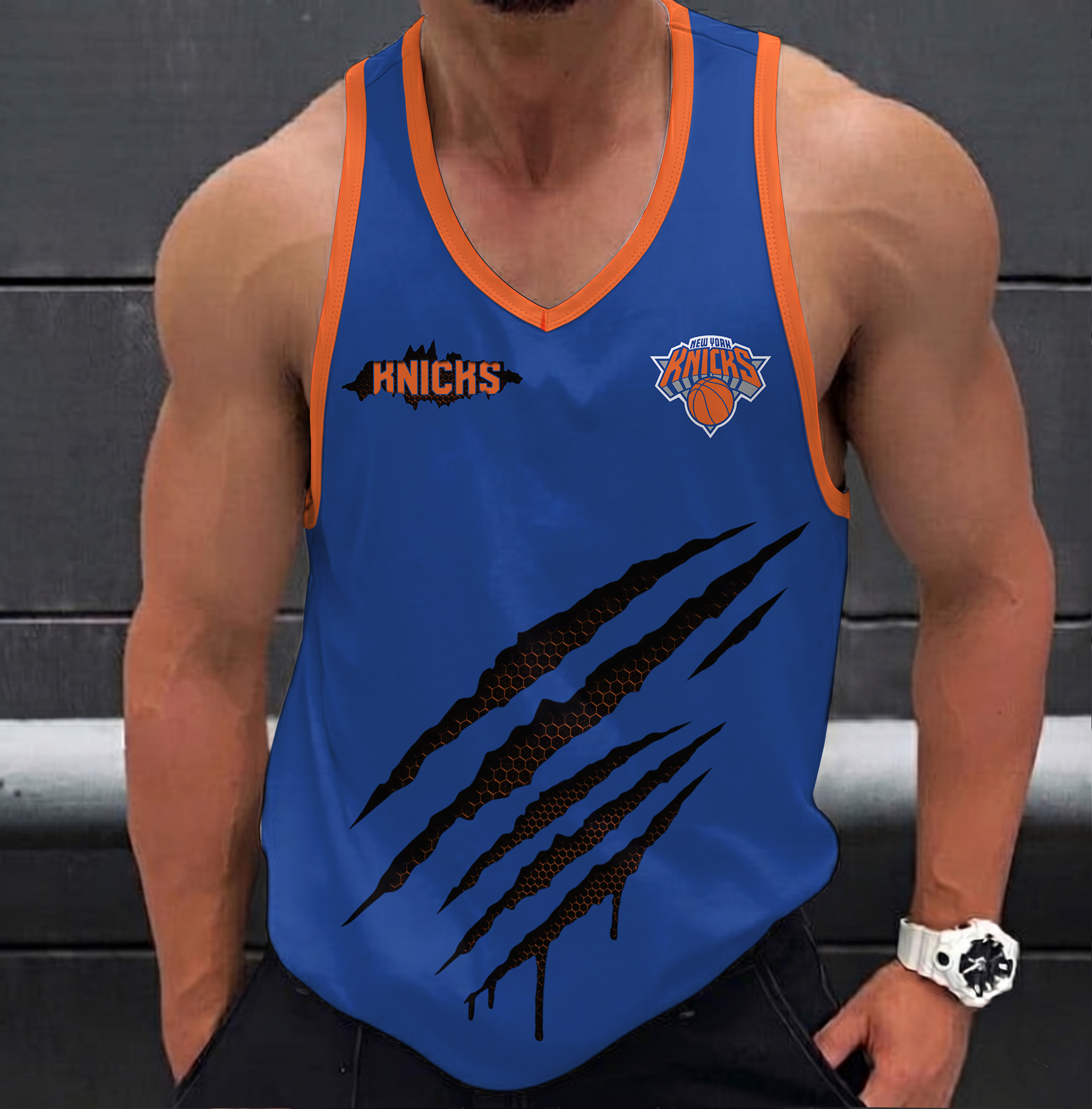 FINAL SALE - NEW CUSTOMIZED NBA04 NYK NEW YORK KNICKS UNISEX TANK TOP
