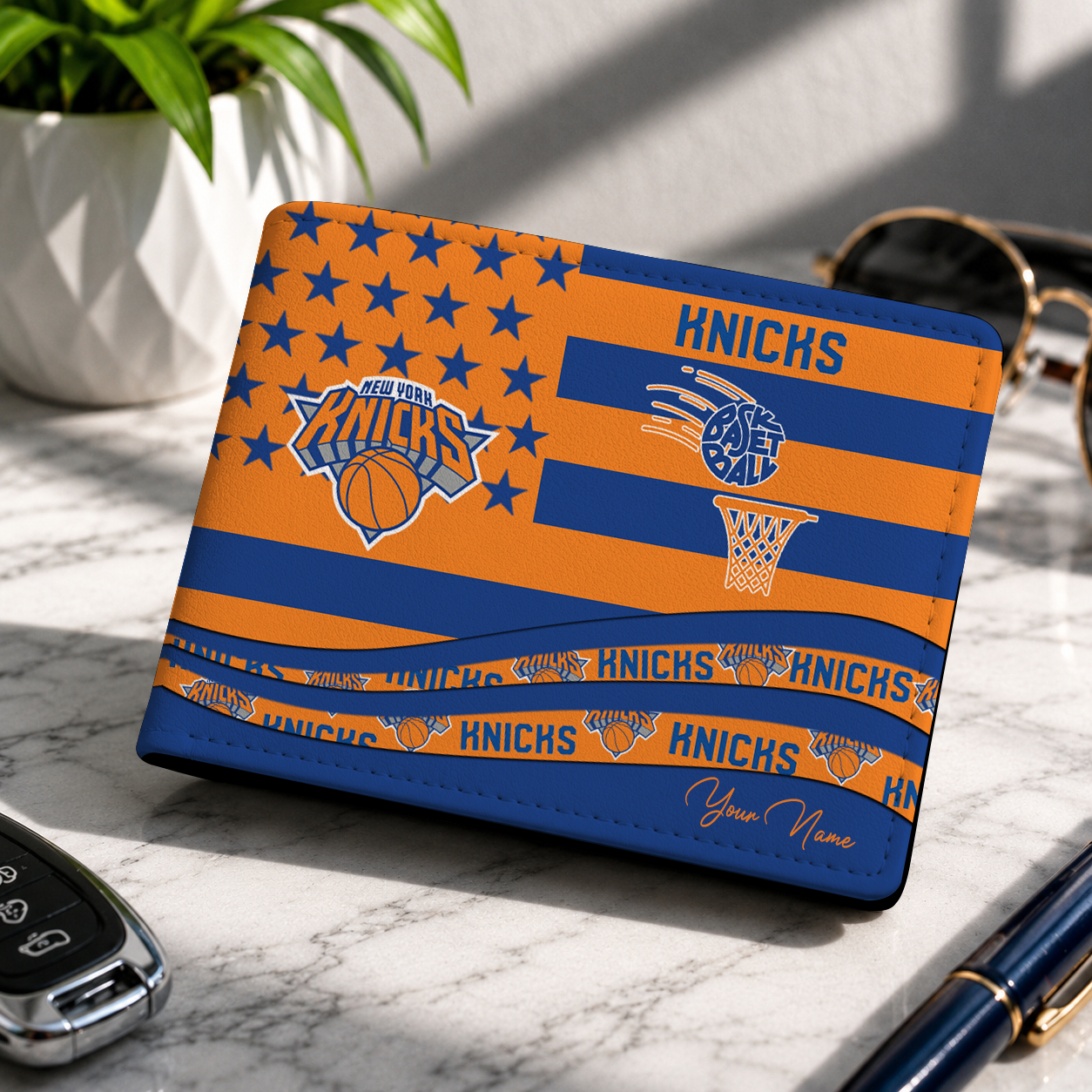 FINAL SALE NBA04 NYK NEW YORK KNICKS LEATHER WALLET