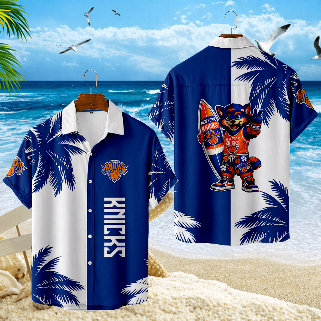 FINAL SALE - NEW CUSTOMIZED NBA04 NYK NEW YORK KNICKS UNISEX HAWAIIAN SHIRT