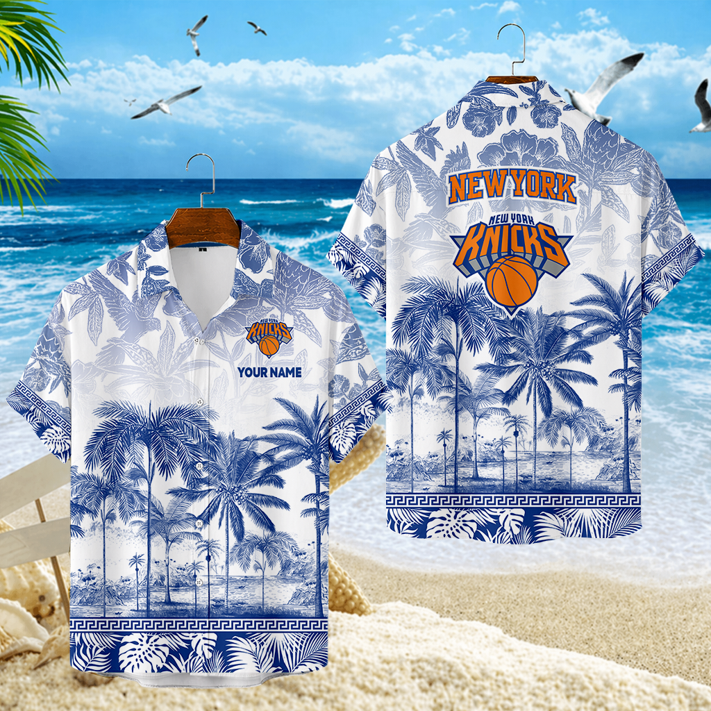 FINAL SALE - NEW CUSTOMIZED NBA04 NYK NEW YORK KNICKS UNISEX HAWAIIAN SHIRT