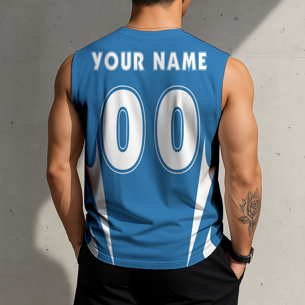 3D PRINT TEE NCAA MAM04 UCB UCLA BRUINS MEN'S GYM SHIRT