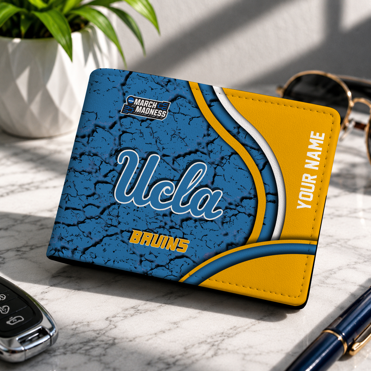 FINAL CLEARANCE NCAA MAM04 UCB UCLA BRUINS LEATHER WALLET
