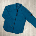 CP Company Zip Overshirt - Ink Blue Ironleague