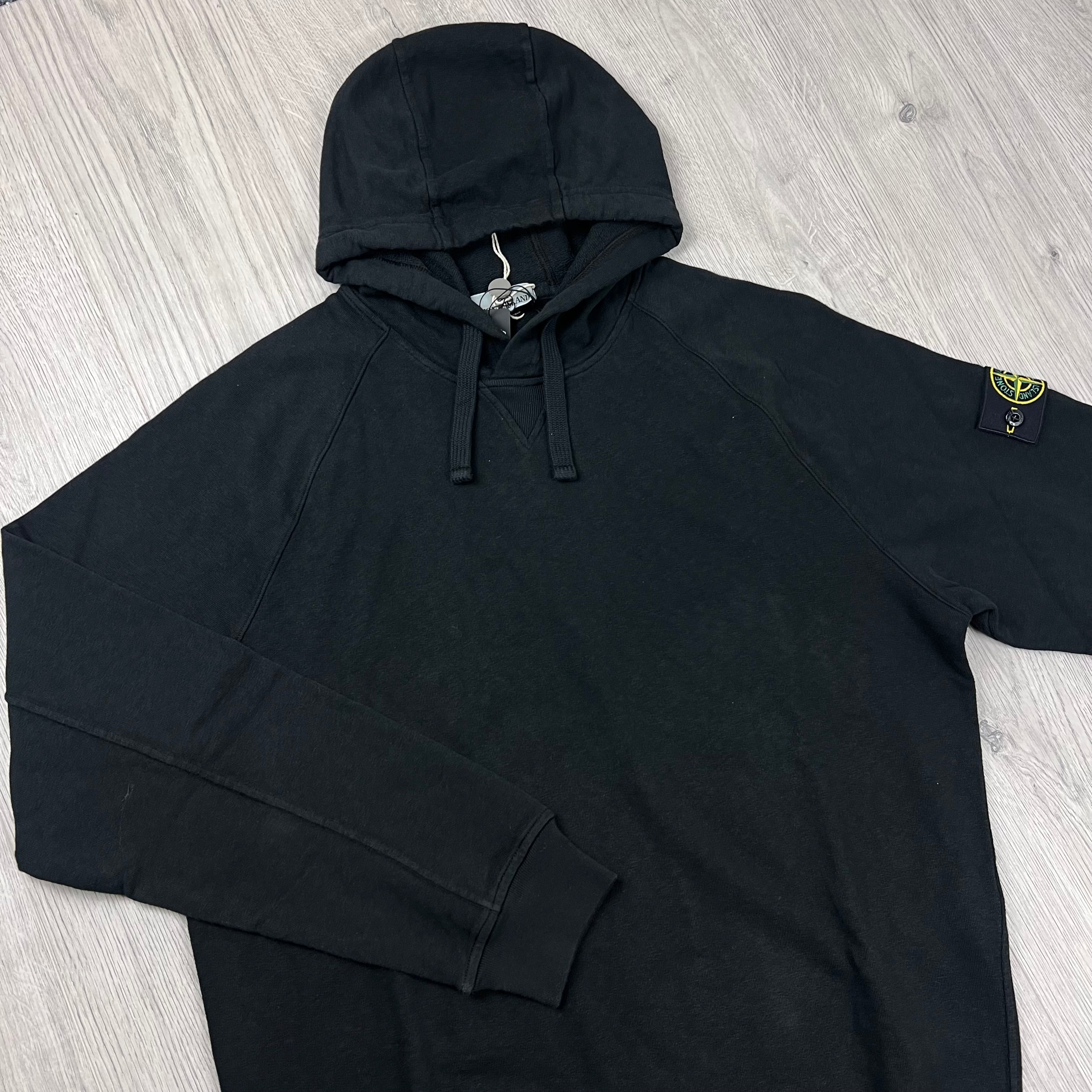 Stone Island Dyed Hoodie - Black Ironleague