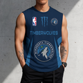 FINAL SALE - NEW CUSTOMIZED NBA05 MTW MINNESOTA TIMBERWOLVES MEN'S GYM SHIRT