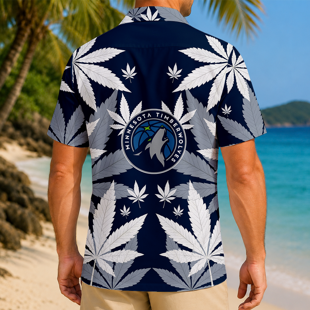 FINAL SALE - NEW CUSTOMIZED NBA05 MTW MINNESOTA TIMBERWOLVES UNISEX HAWAIIAN SHIRT