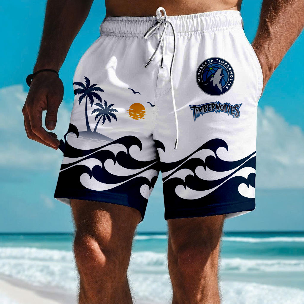 FINAL SALE - NEW CUSTOMIZED NBA05 MTW MINNESOTA TIMBERWOLVES SHORT PANTS