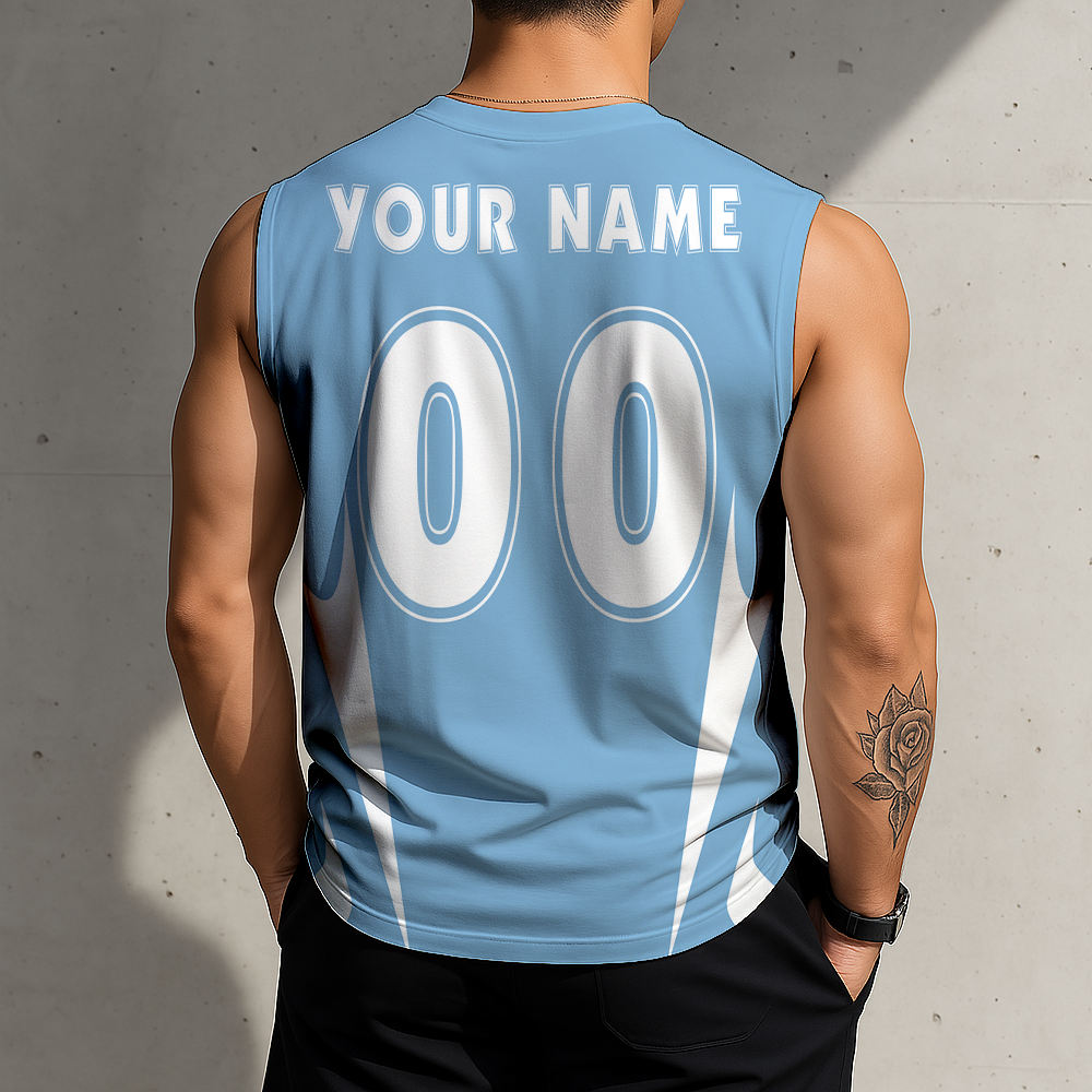 3D PRINT TEE NCAA MAM05 NTH NC TAR HEELS MEN'S GYM SHIRT