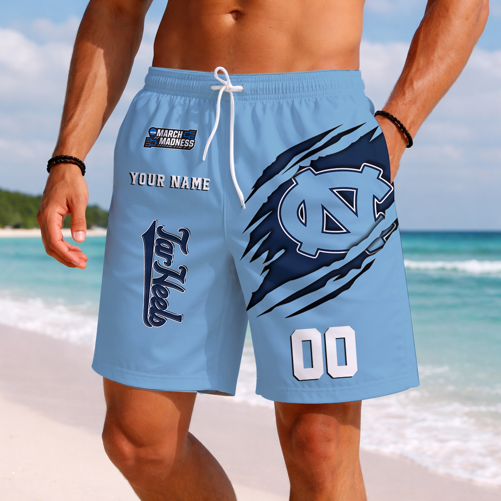 LIMITED DROP NCAA MAM05 NTH NC TAR HEELS SHORT PANTS
