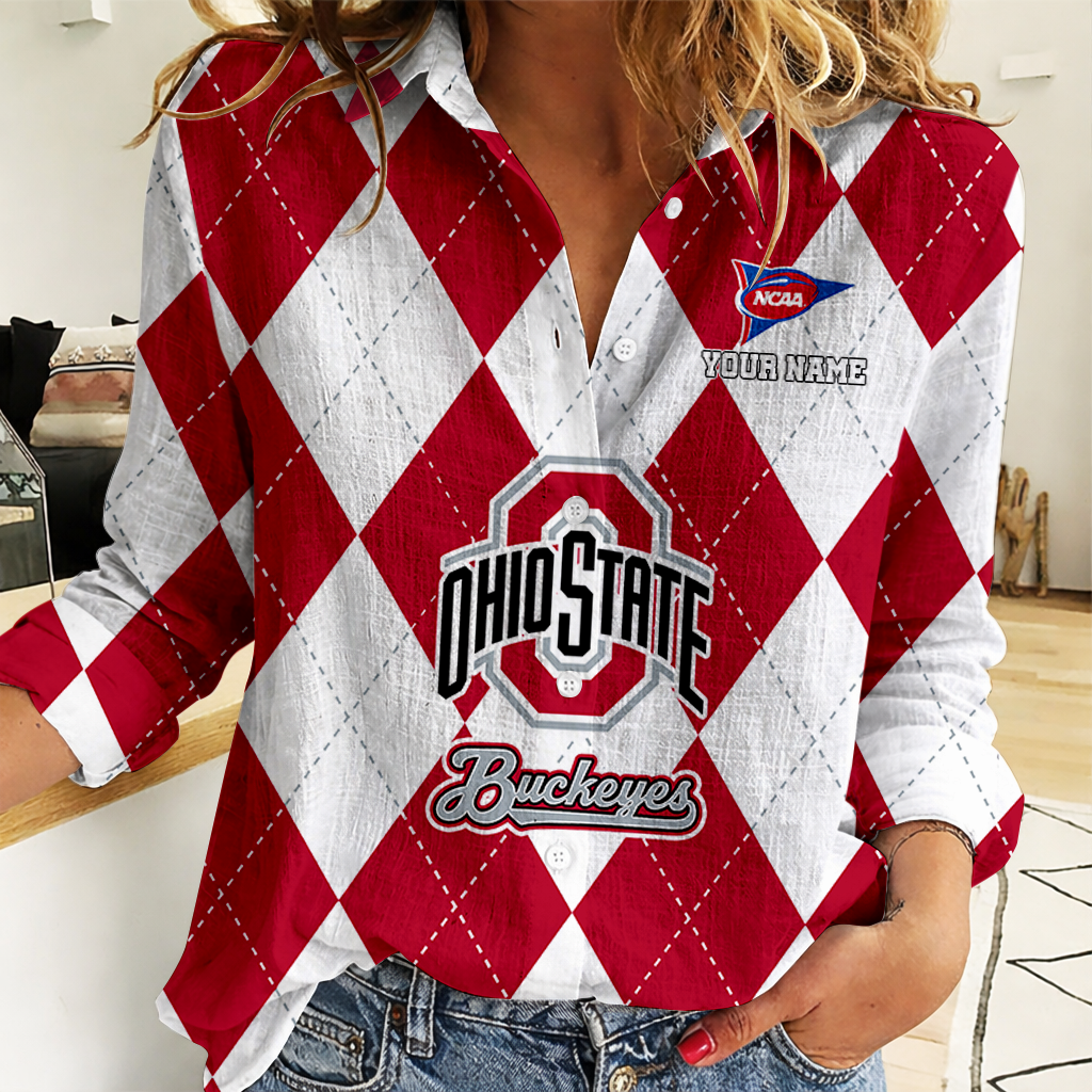 LIMITED DROP NCAA FBS05 OSB OS BUCKEYES WOMEN CASUAL SHIRT FOR FAN