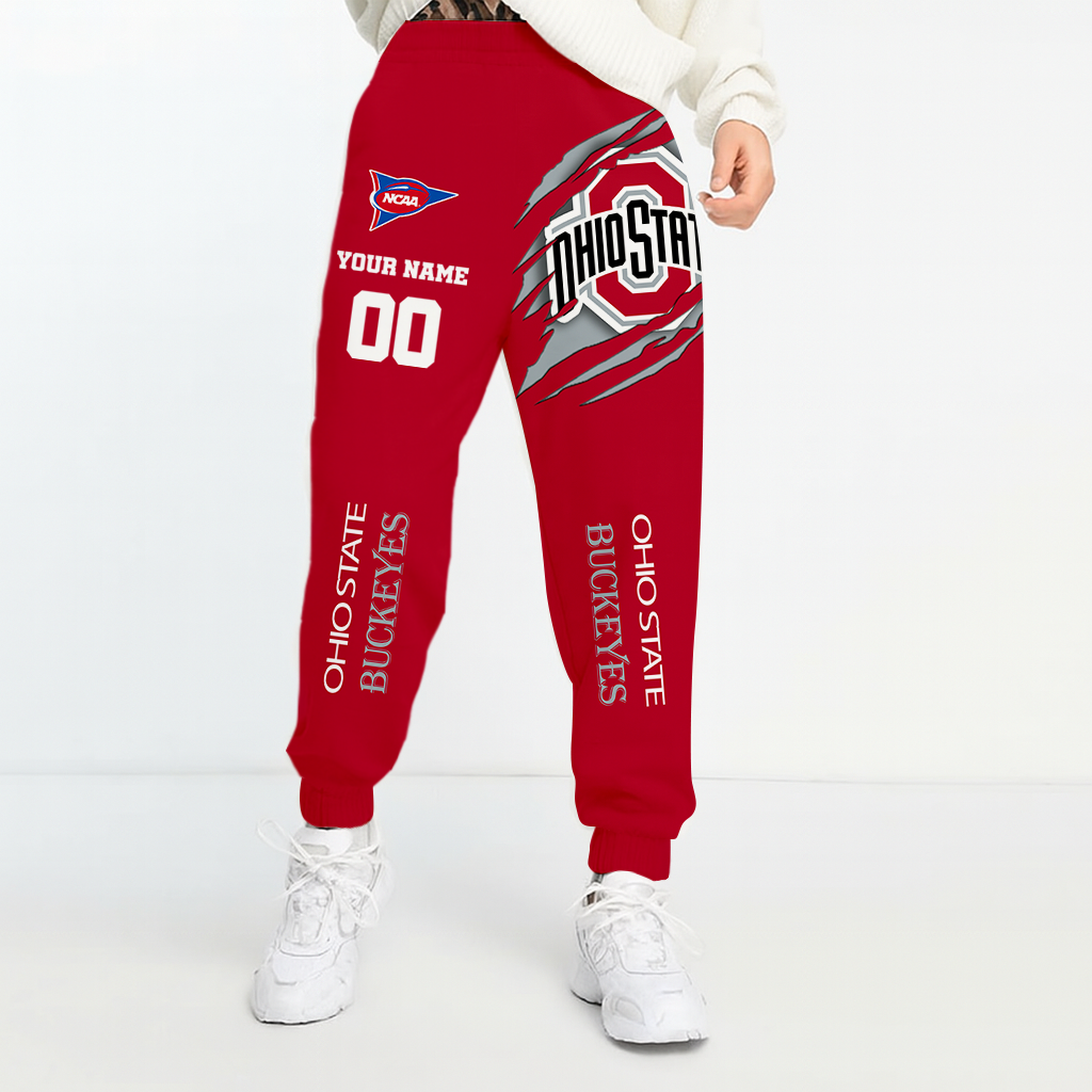 LIMITED DROP NCAA FBS05 OSB OS BUCKEYES UNISEX LONG PANTS