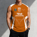 3D PRINT TEE NCAA CWS05 TXL TX LONGHORNS MEN'S GYM SHIRT