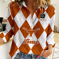 LIMITED DROP NCAA CWS05 TXL TX LONGHORNS WOMEN CASUAL SHIRT FOR FAN