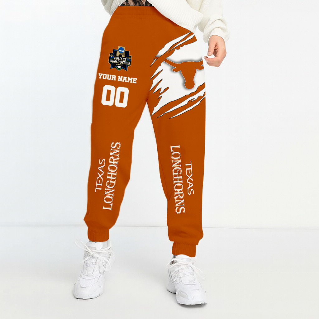 LIMITED DROP NCAA CWS05 TXL TX LONGHORNS UNISEX LONG PANTS